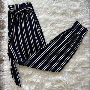 LA Gypsy Dark Blue Vertical Striped Pinstripes Pants